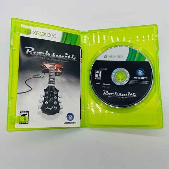 Microsoft XBbox 360 Rocksmith Authentic Guitar Games with Original Neck Stickers - Picture 3 of 4